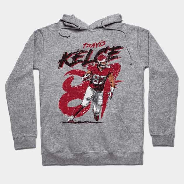 Travis Kelce Kansas City Rough Hoodie by MASTER_SHAOLIN